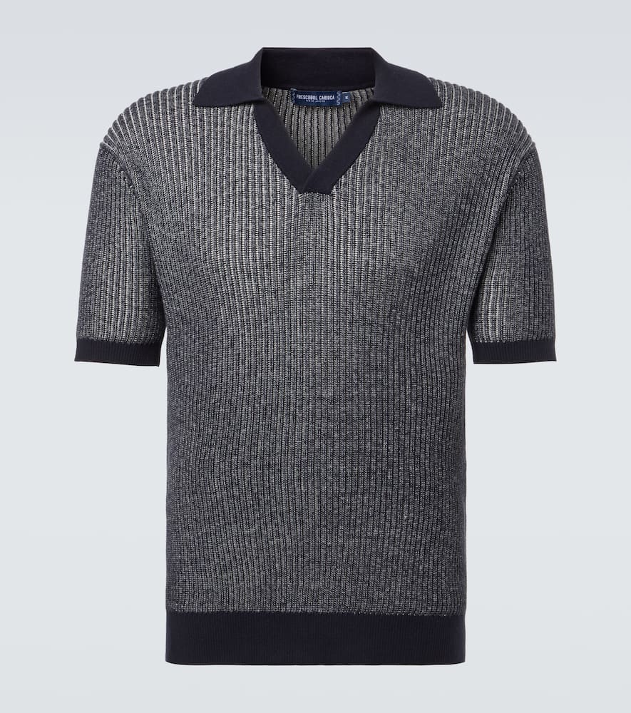 Rino cotton and cashmere polo shirt
