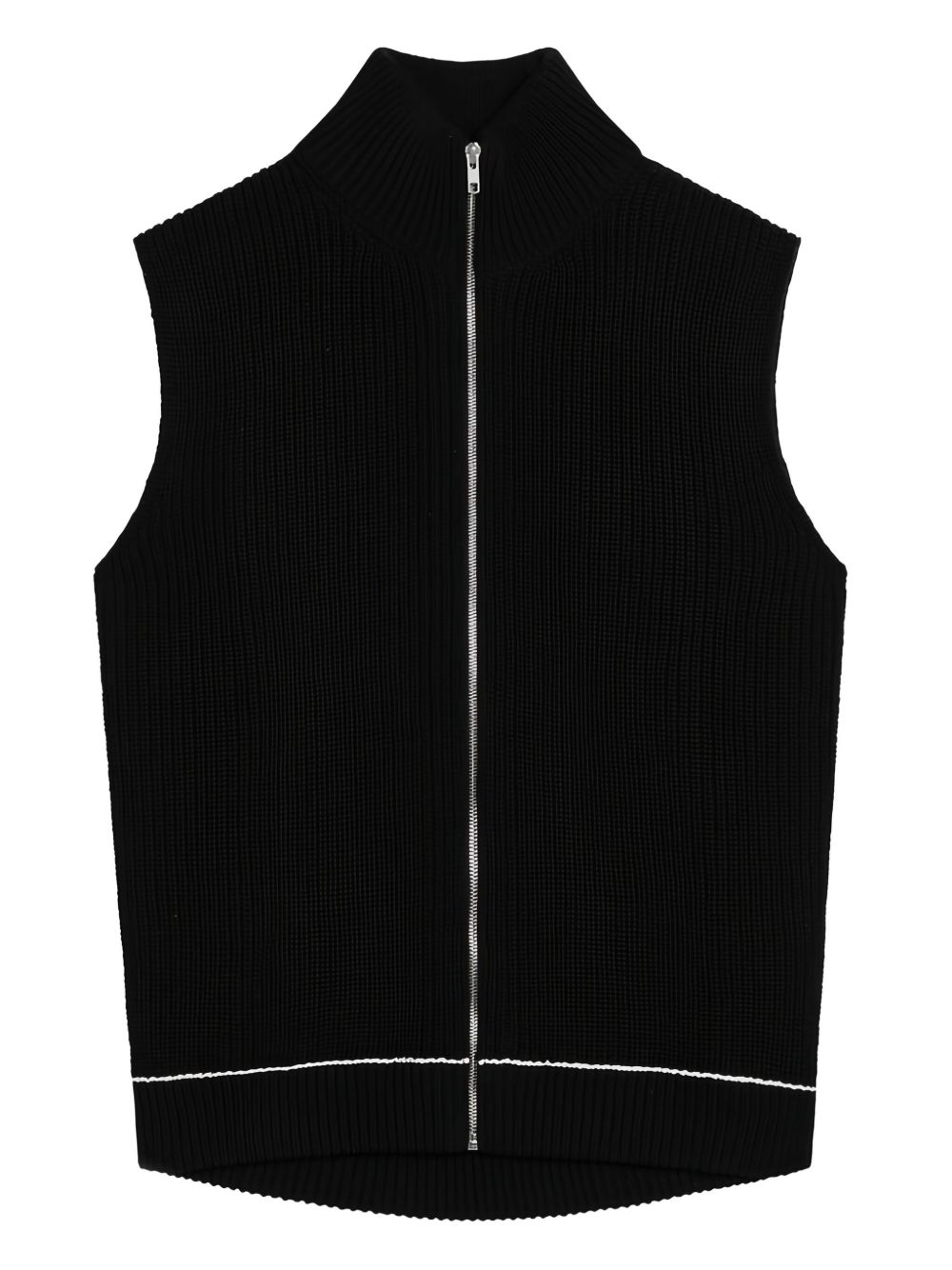MM6 Maison Margiela sleeveless cardigan - Black