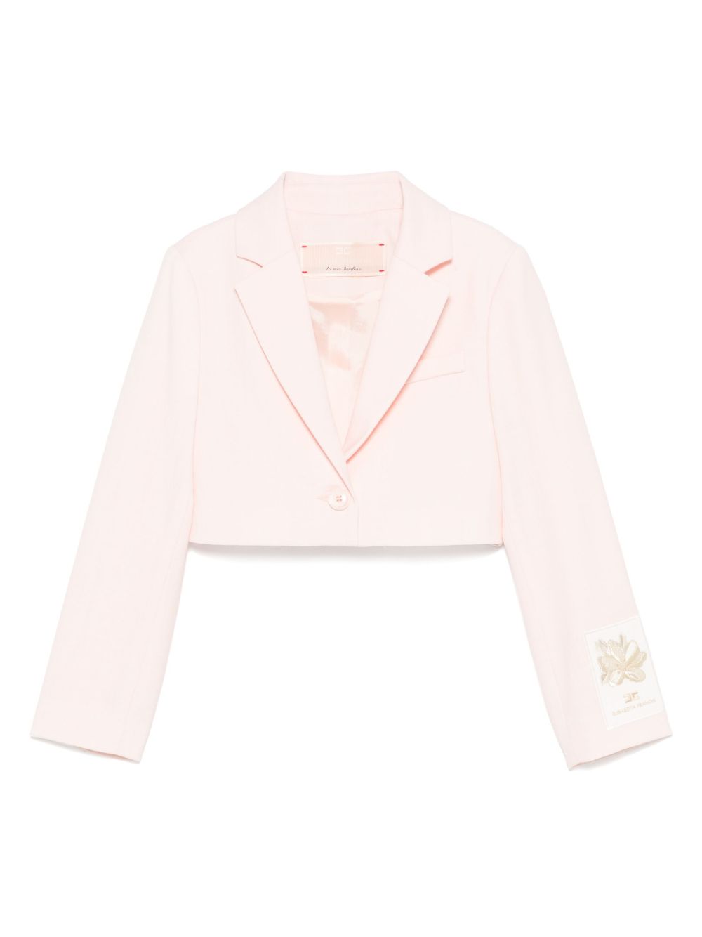 Elisabetta Franchi La Mia Bambina cropped blazer - Pink