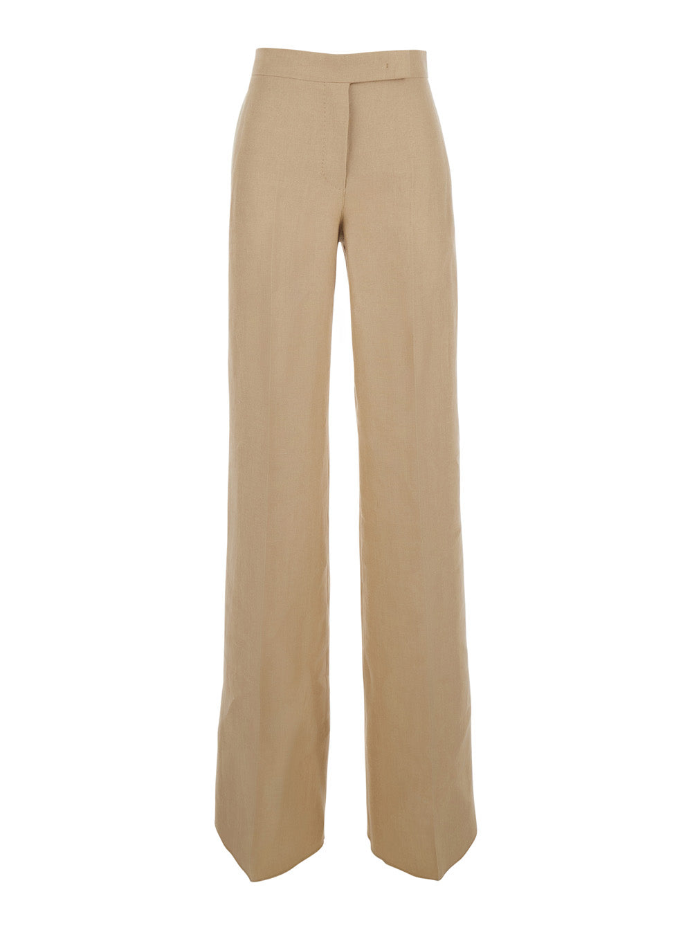 Linen Trousers — Beige