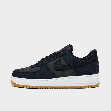 Men's Air Force 1 '07 LV8 SE Canvas Casual Shoes in Black/Dark Smoke Grey/Gum Medium Brown