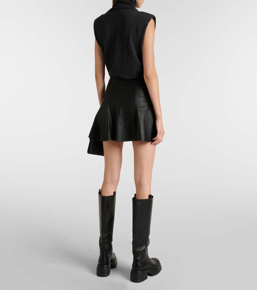 Mila leather miniskirt