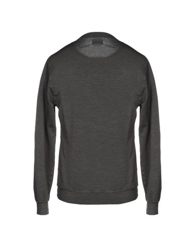 Man Sweatshirt Charcoal Size L Linen, Cotton, Elastane