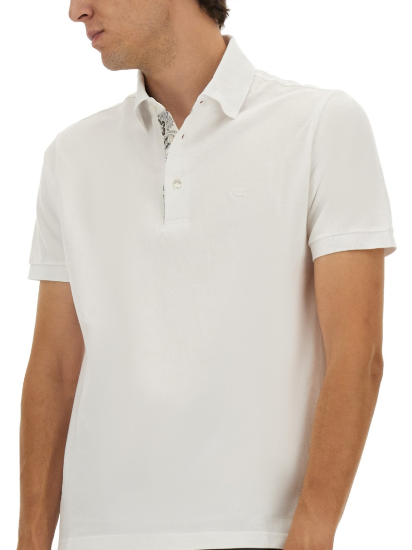 Polo Shirt With Embroidered Pegasus