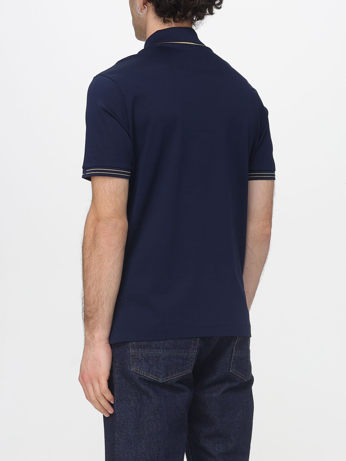 Polo Shirt Men color Blue
