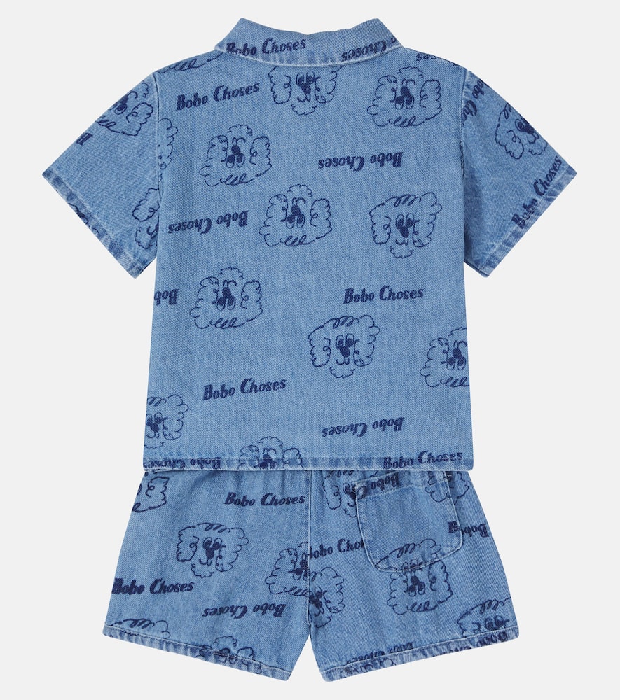 Baby Pickles The Dog denim shirt and shorts set