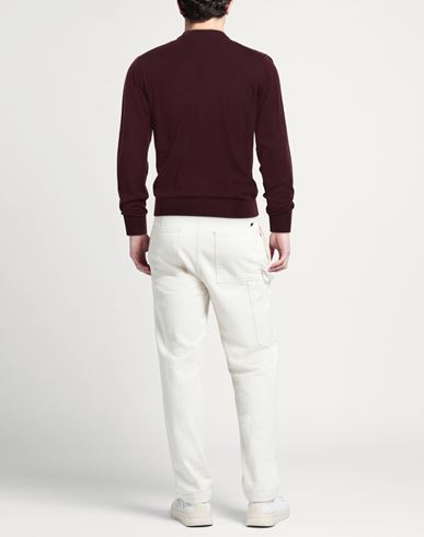 Royal Merino Man Sweater Burgundy Size 38 Merino Wool