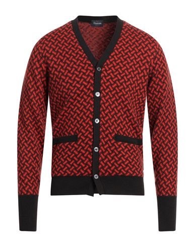 Man Cardigan Red Size 44 Cashmere