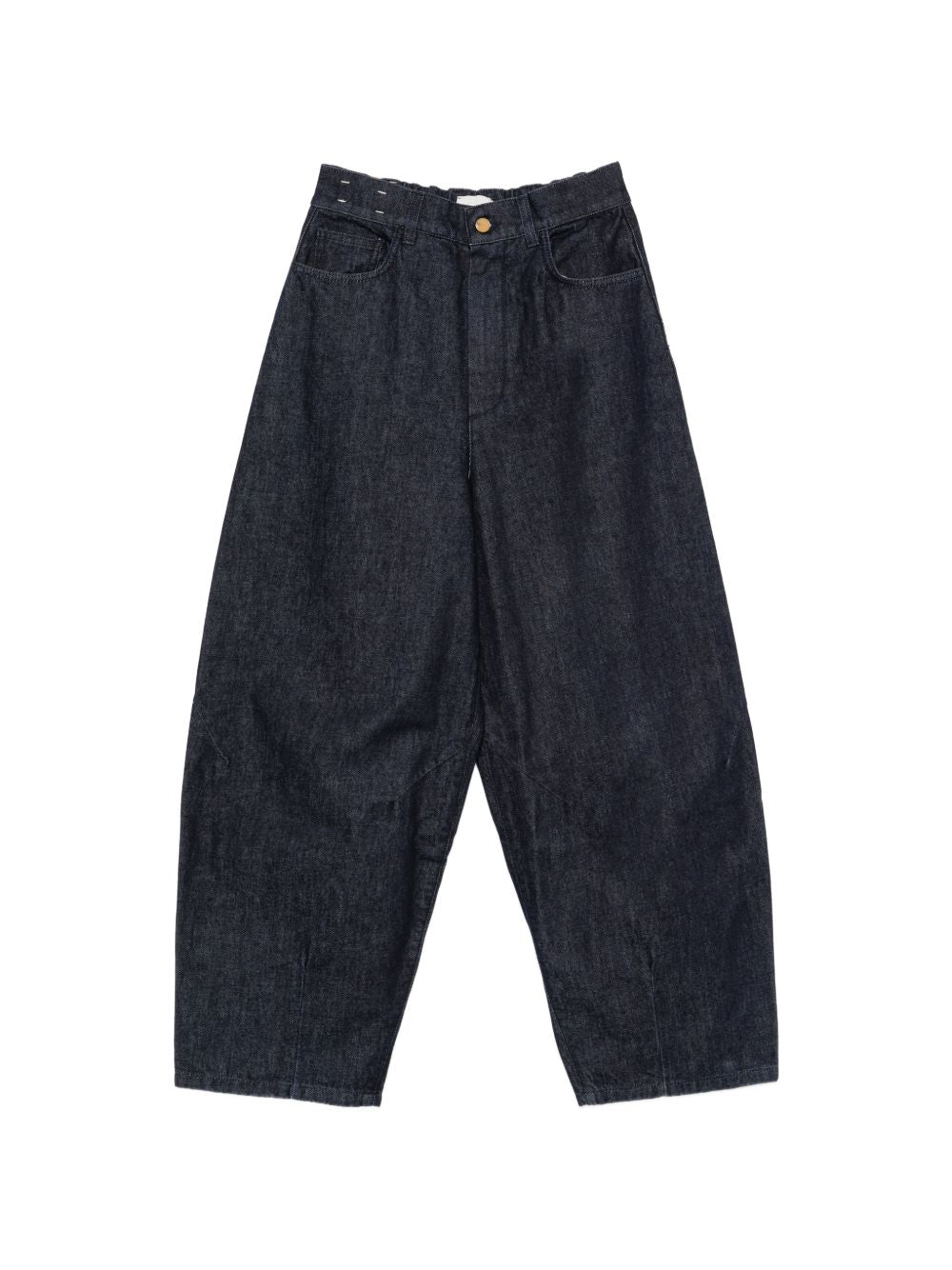 Barrel Denim Jeans — Navy
