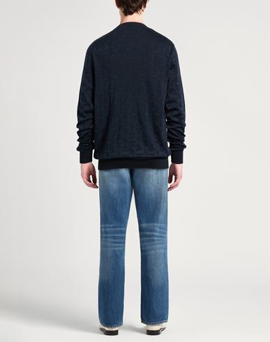 Man Sweater Midnight blue Size XXL Cotton, Silk