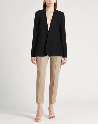 Crème Woman Blazer Black Size 4 Virgin Wool, Elastane