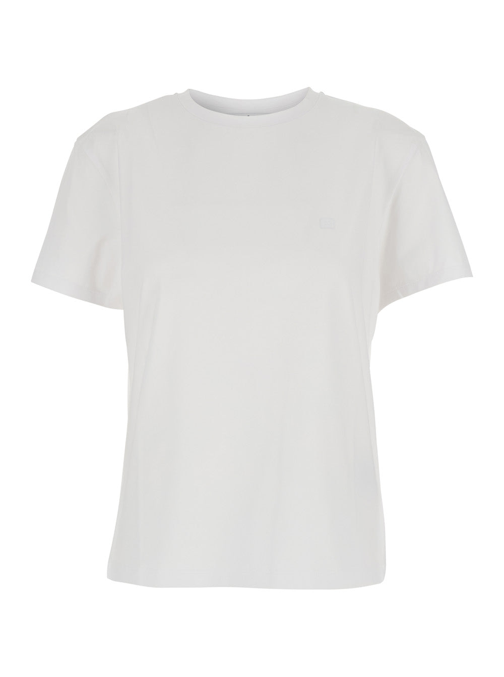 Logo-Patch Organic Cotton T-Shirt — White