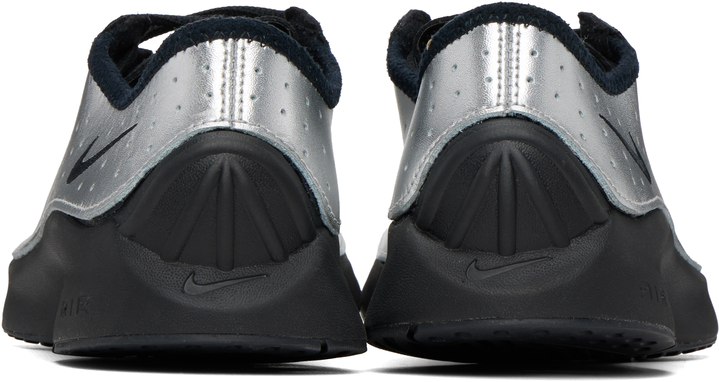 Silver & Black Air Superfly Sneakers