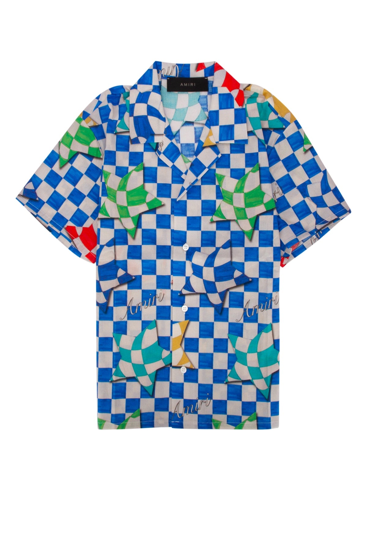 Checkered Cotton Shirt — Blue