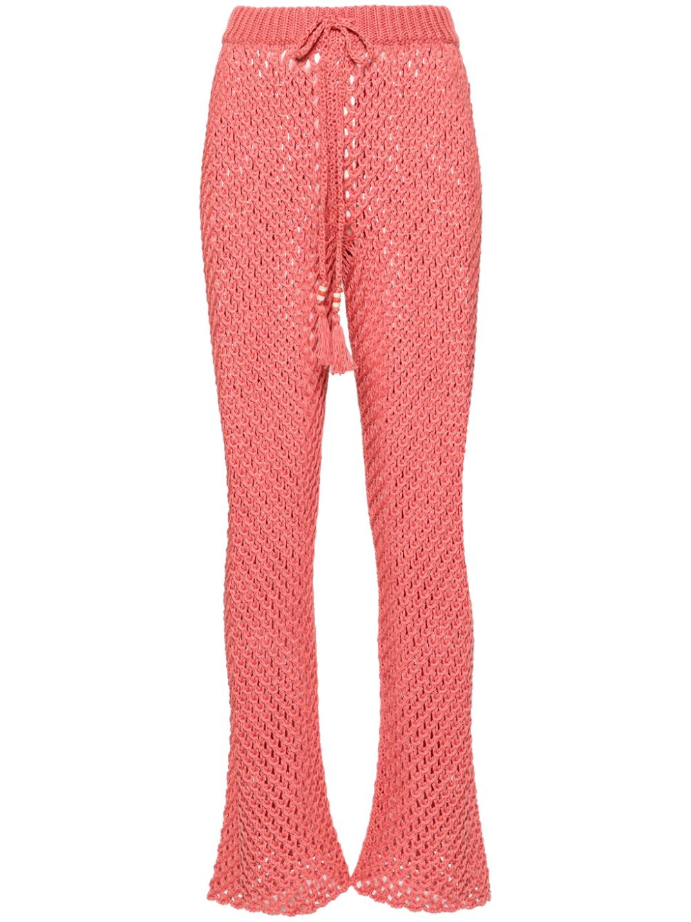 A Love Letter To India macramé trousers - Pink