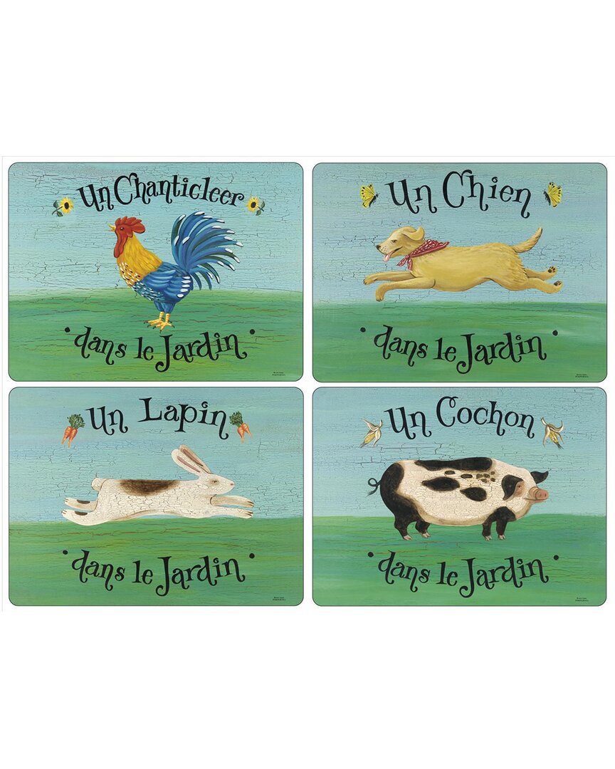 Pimpernel Dans Le Jardin Placemats Set Of 4