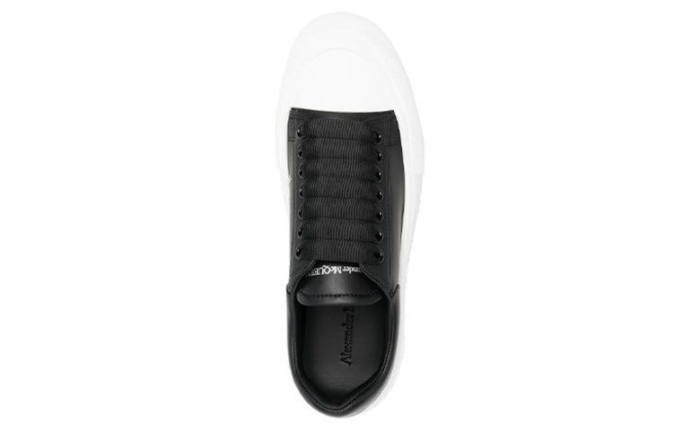 (WMNS) Deck Skate Plimsoll Shoes 'Core Black White'