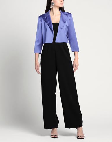 Woman Jacket Purple Size 10 Polyester, Elastane