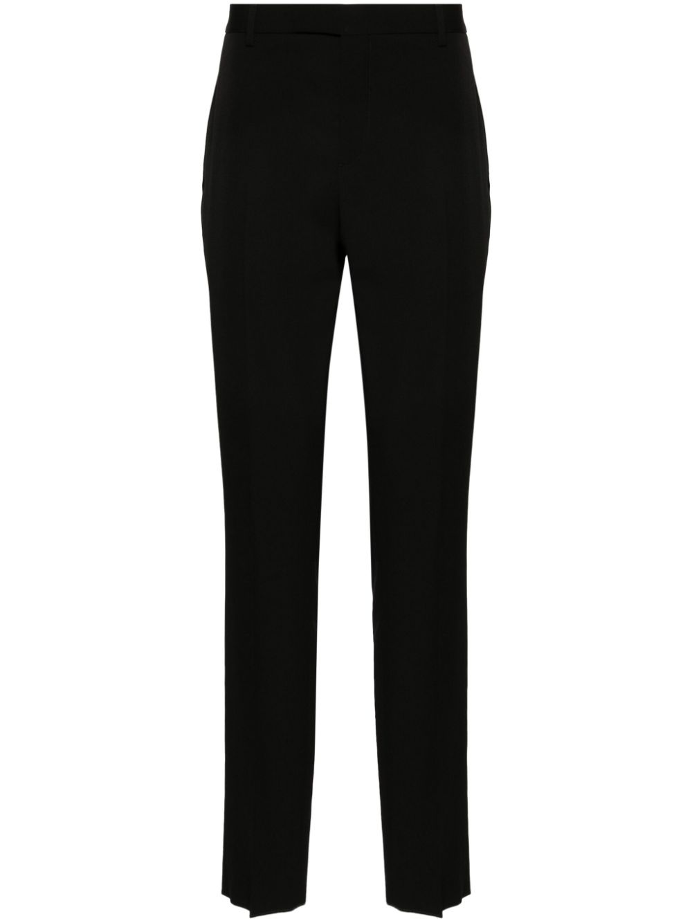 Tailored slim-fit trousers - Black