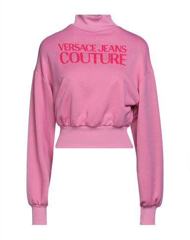 Woman Sweatshirt Pink Size XS Polyester, Cotton, Elastane