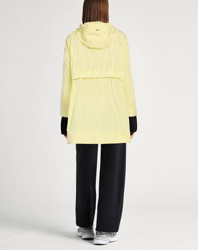 Woman Overcoat & Trench Coat Pastel yellow Size 2 Polyester, Cotton