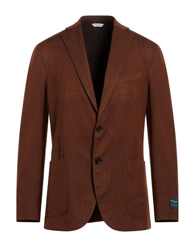 Man Blazer Brown Size 36 Virgin Wool