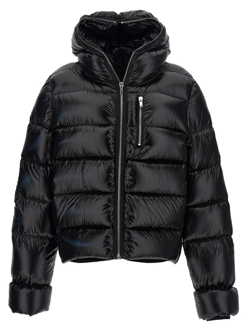 Black Regular Fit Puffer Jacket