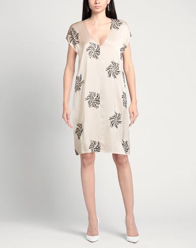 Woman Midi dress Cream Size 10 Viscose