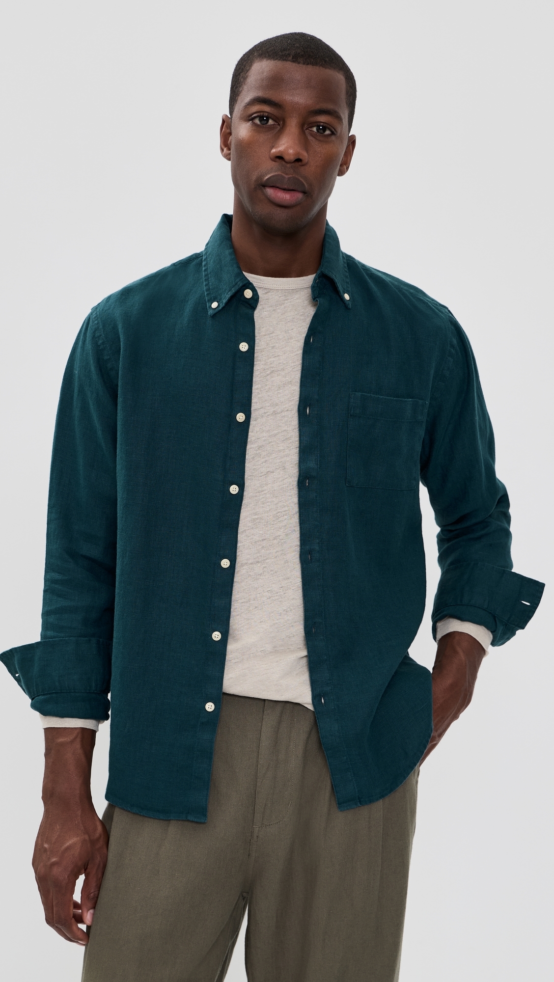 Linen Playa Shirt Dusk