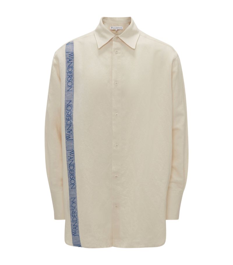 Linen-Cotton Tea Towel Shirt