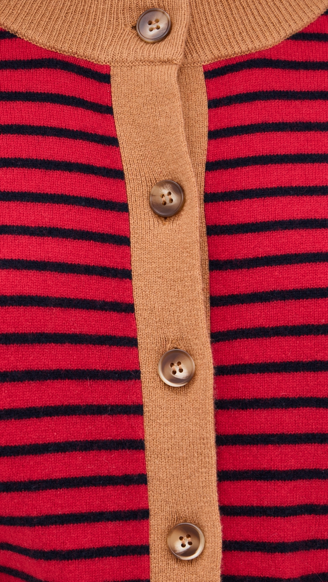 Lillian Cardigan Red Stripe