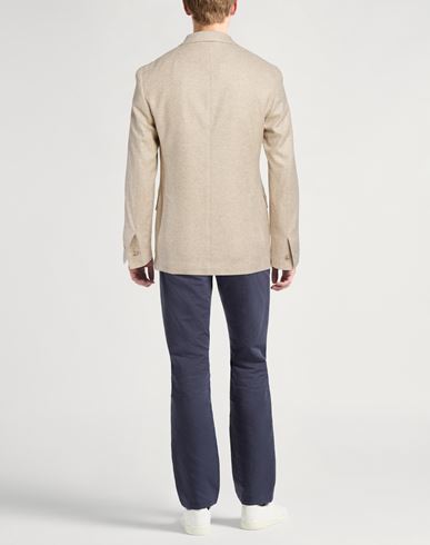 Man Blazer Beige Size 36 Wool, Silk, Cashmere, Elastane