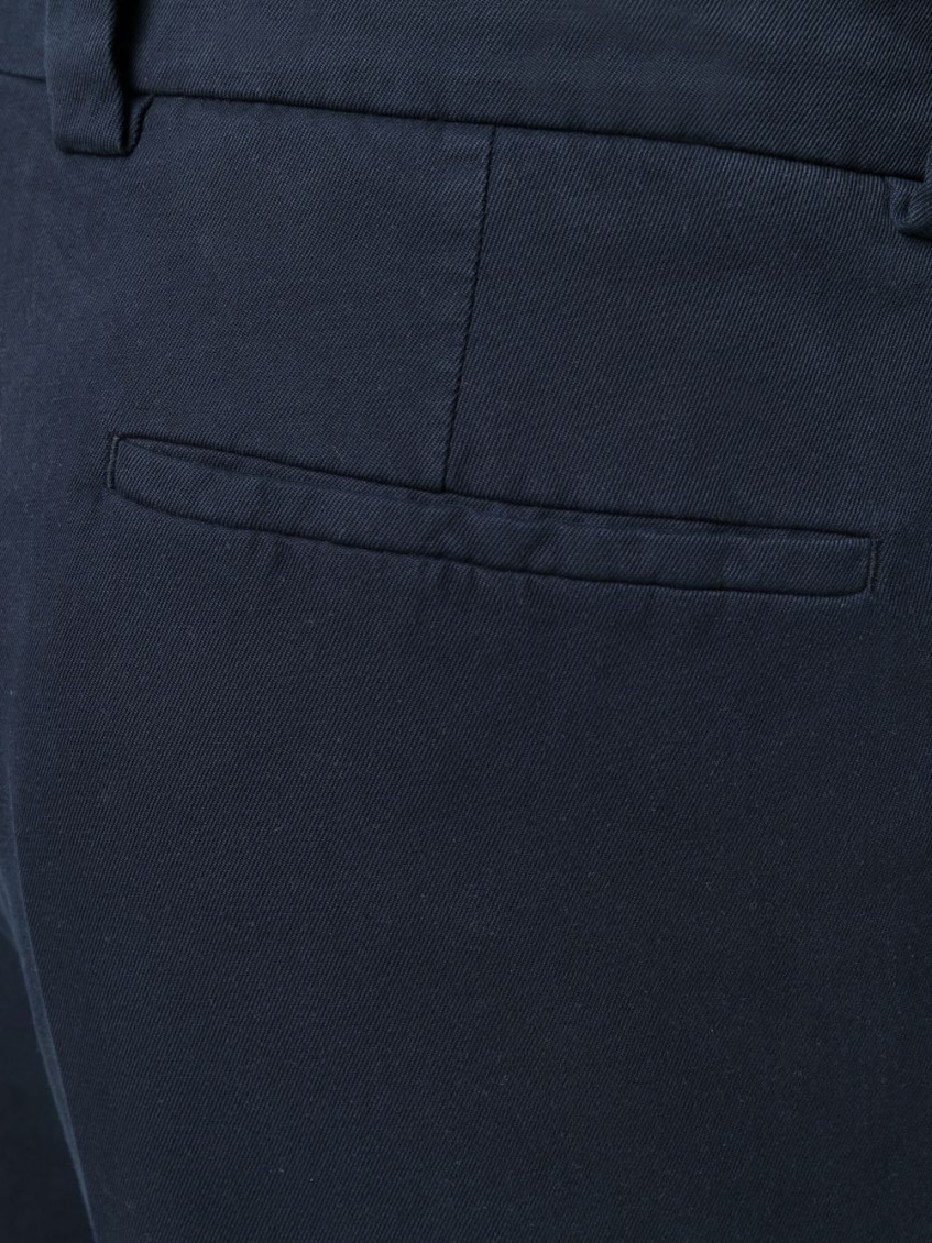 Straight-leg cotton trousers