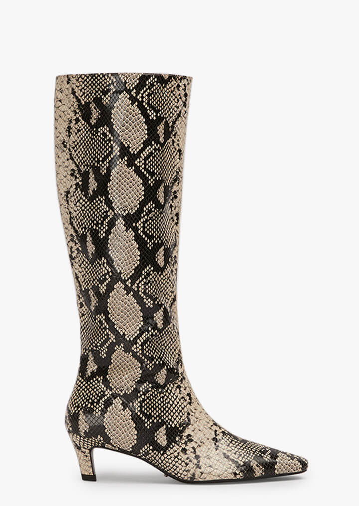 Vixon Ecru Snake Calf Boots