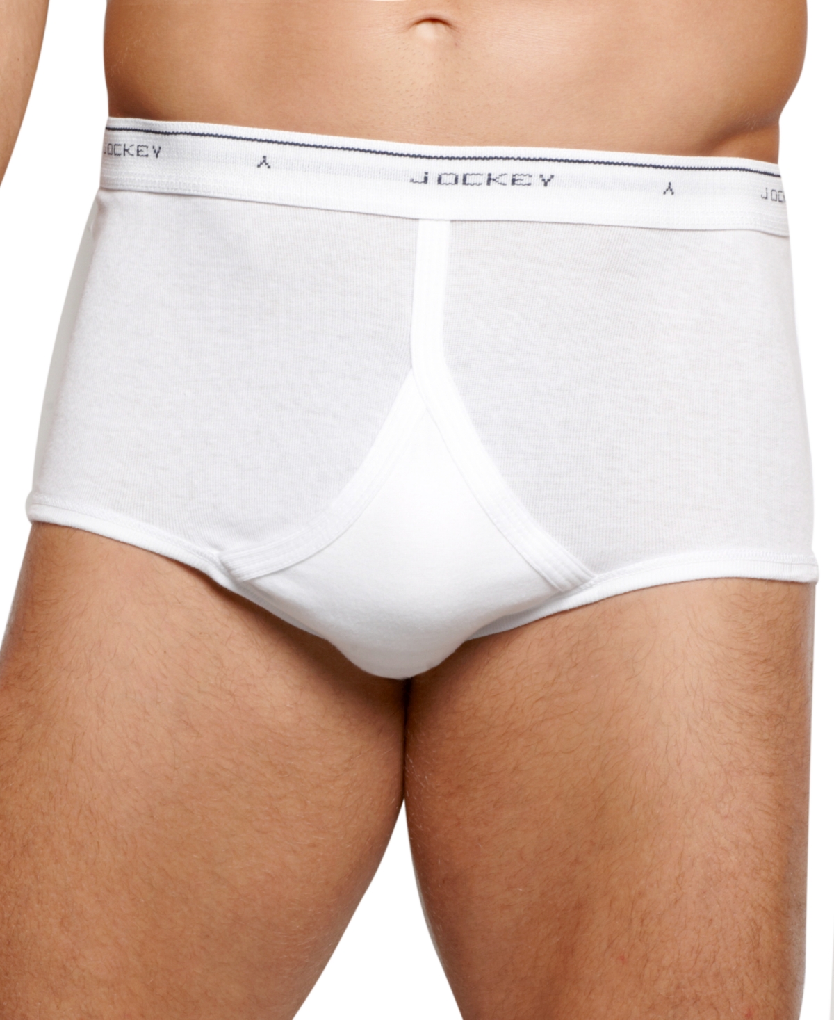 Men's Tall Man Classic Full-Rise Briefs 2-Pack - Diamond White