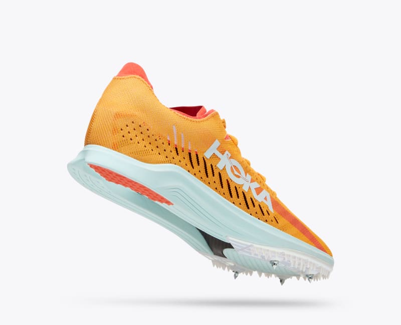 HOKA Cielo X LD Shoes in Radiant Yellow/Camellia