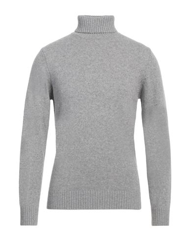Man Turtleneck Grey Size 3XL Wool, Polyamide