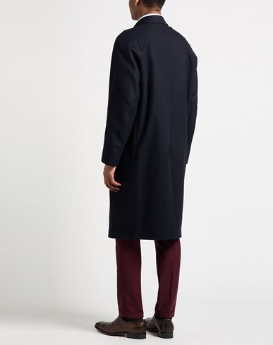 Man Coat Navy Size 42 Wool, Polyamide