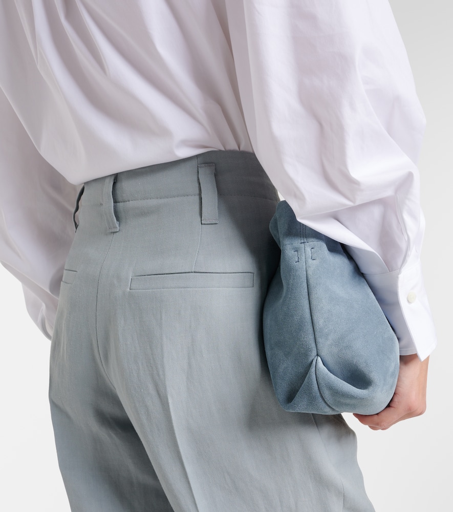 Mid-rise straight pants