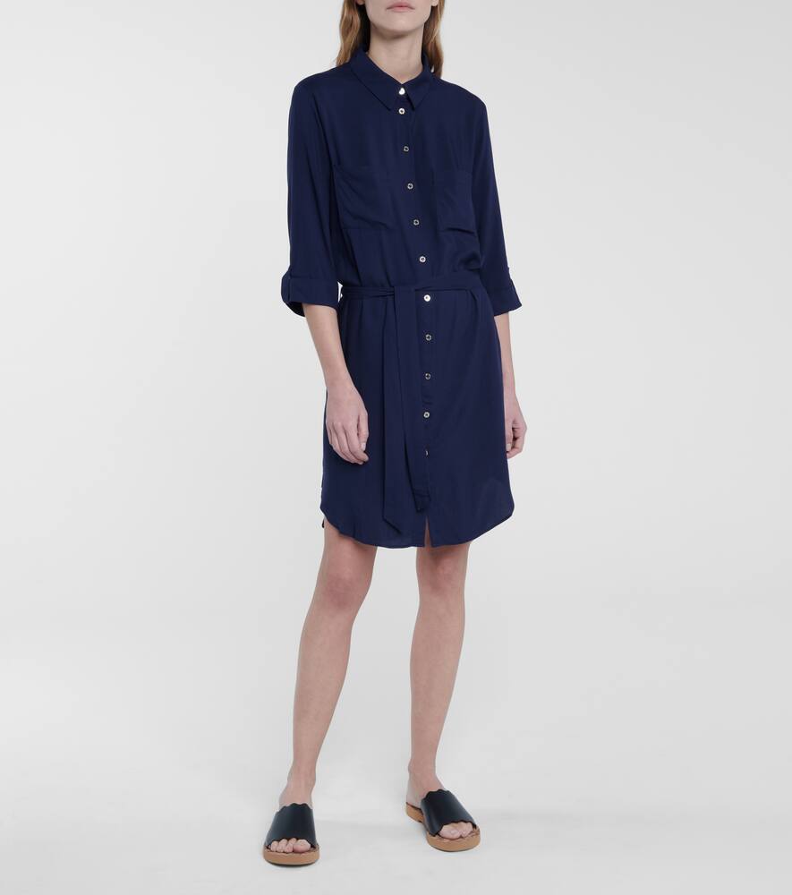 Core button-down shirt dress