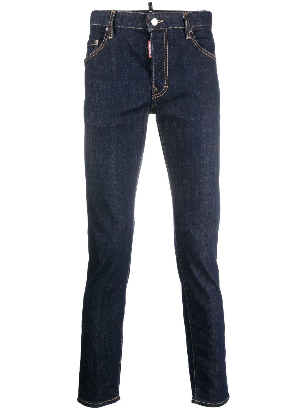 Logo-print slim-fit jeans - Blue