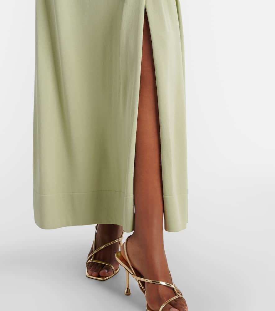 Gathered maxi dress
