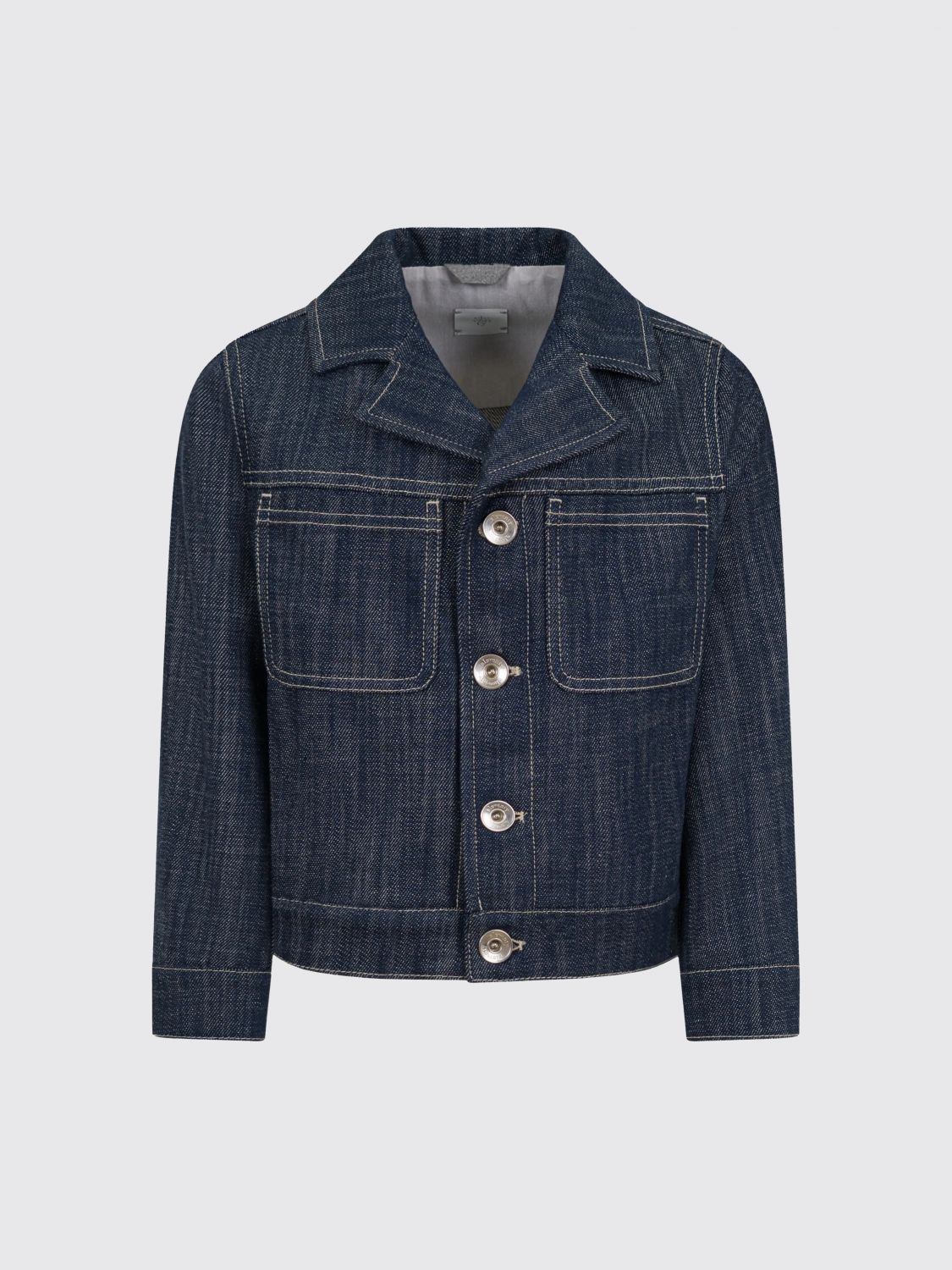 Coat Kids color Blue