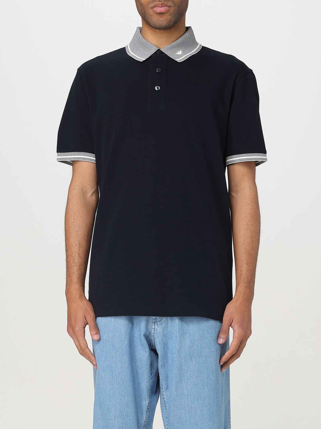 Polo Shirt EMPORIO ARMANI Men color Blue