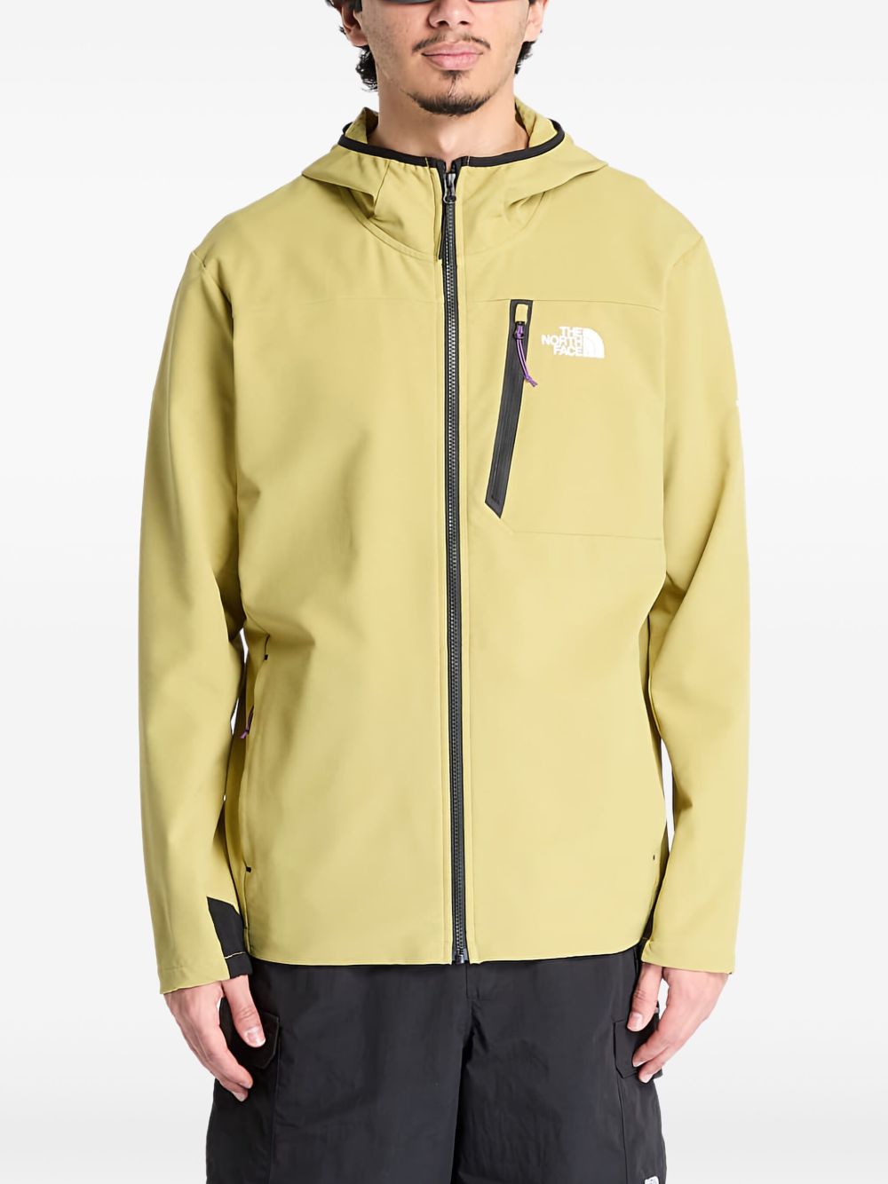 Logo-print jacket - Green