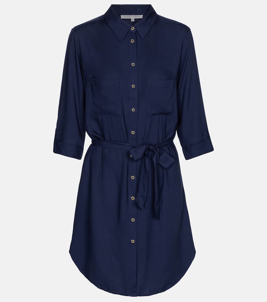 Core button-down shirt dress