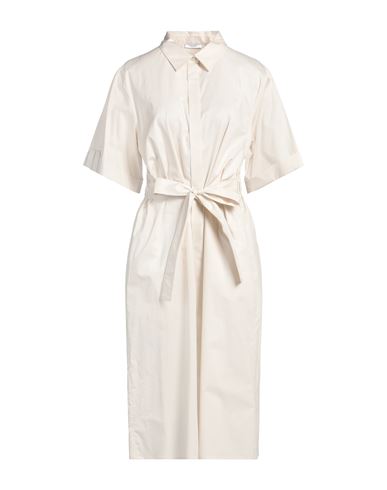 Woman Midi dress Off white Size 0 Cotton, Elastane