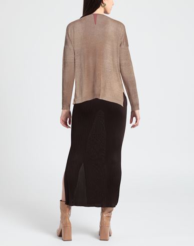 Alessandro Aste Woman Sweater Camel Size S Linen