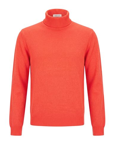 Man Turtleneck Tomato red Size XXL Wool, Polyamide
