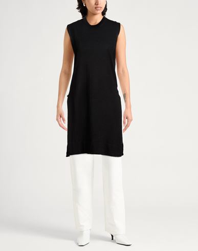 Collezione N_01 Woman Sweater Black Size L Linen, Cotton